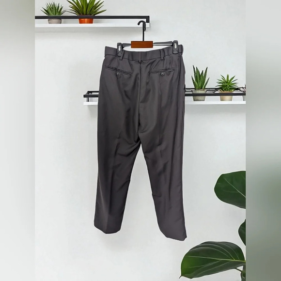 Croft And Barrow Charcoal Dress Pants for Men 34x 32 (EUC) - Picture 7 of 12